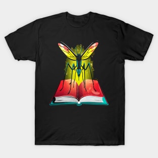 Mosquito Reads Book T-Shirt